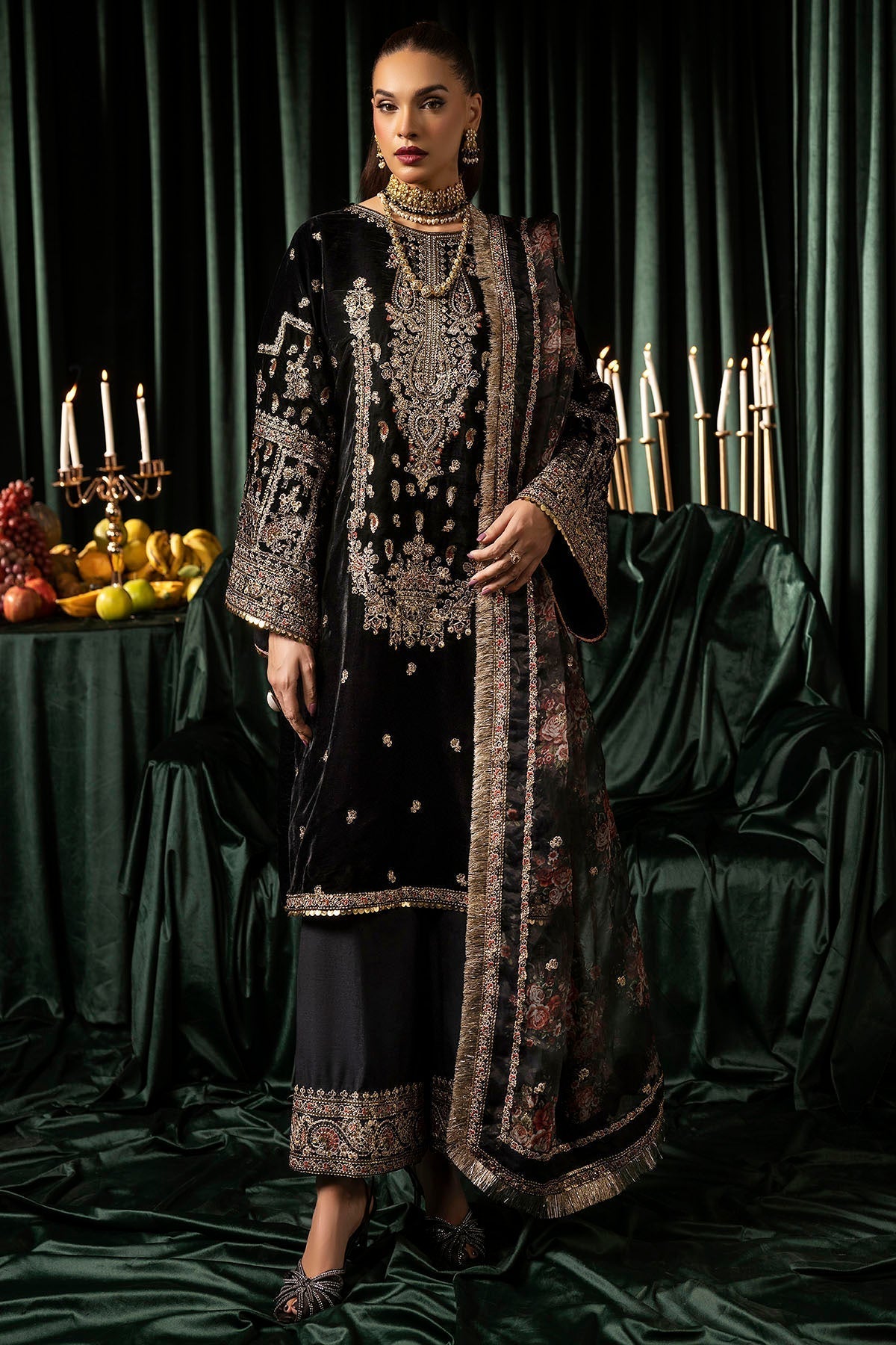 Motifz | Velvet Formals | 5097-TANISHA - Ladies Clothes - Maria Faisal