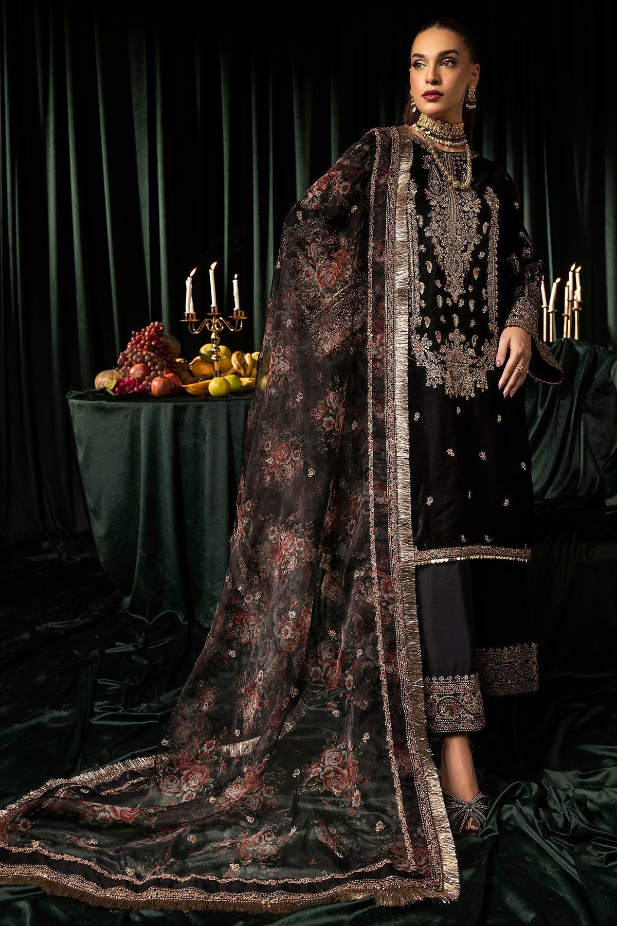 Motifz | Velvet Formals | 5097-TANISHA - Ladies Clothes - Maria Faisal
