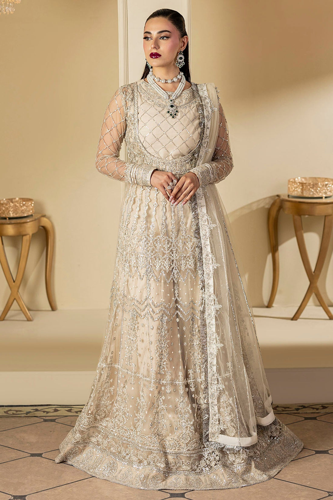 Motifz | Luxury Formal | 5131-DOVE - Ladies Clothes - Maria Faisal