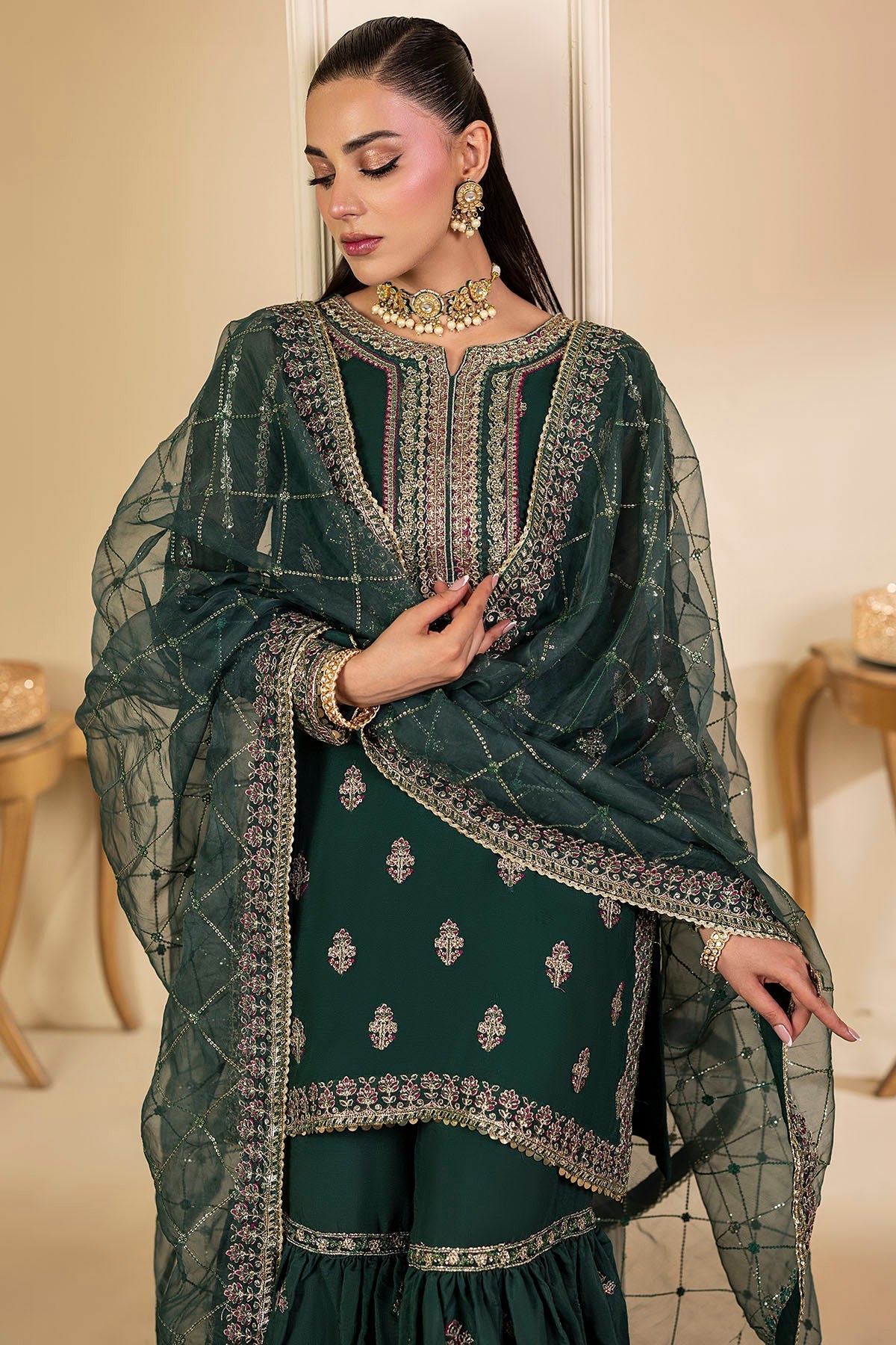 Motifz | Luxury Formal | 5135-JADE - Ladies Clothes - Maria Faisal
