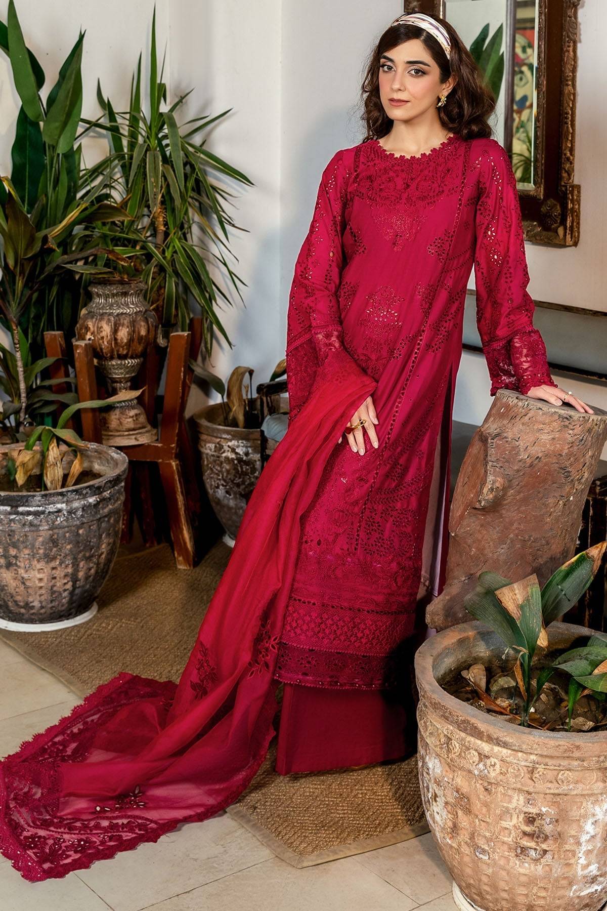 Motifz | Premium Lawn 25 | 5308-ESME by Maria Faisal - Registered Vendor of : Motifz - type : Ladies Clothes - 100% original wedding dresses