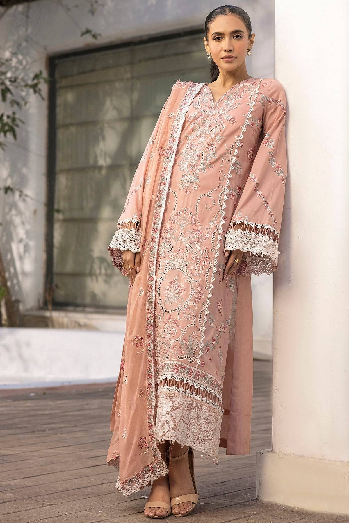 Motifz | Premium Lawn 25 | 5309-BRIELLE by Maria Faisal - Registered Vendor of : Motifz - type : Ladies Clothes - 100% original wedding dresses