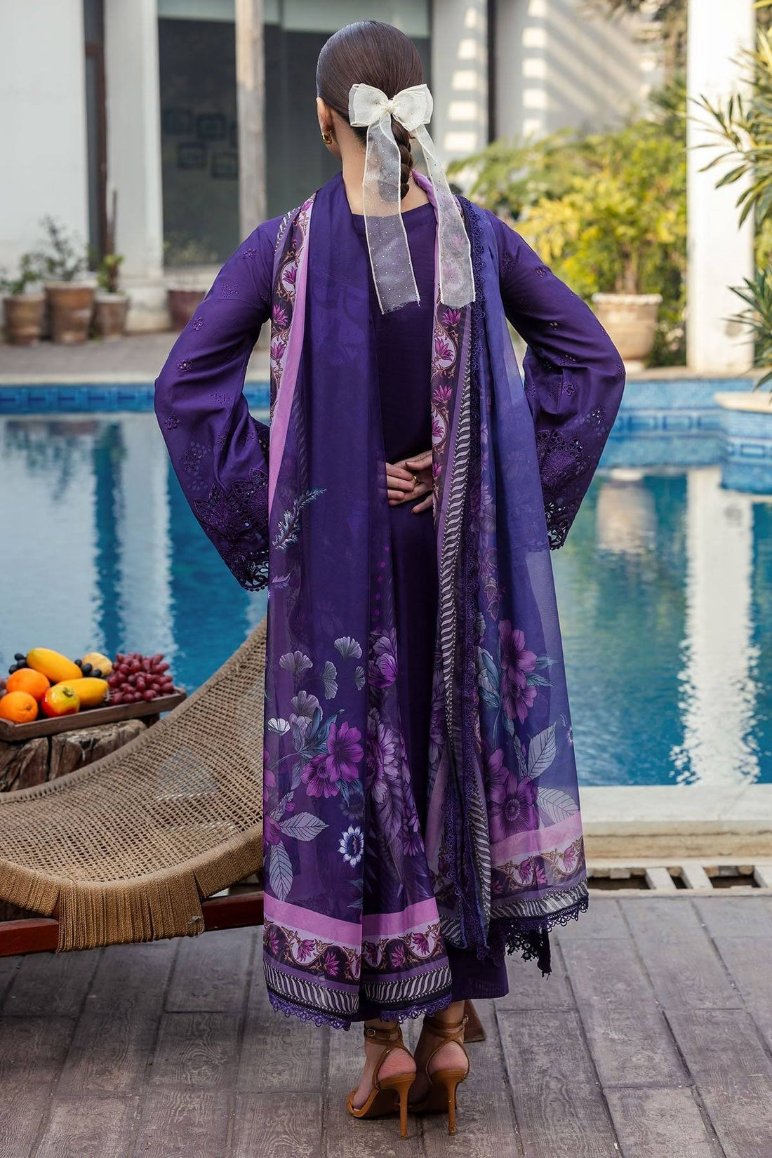 Motifz | Premium Lawn 25 | 5314-MIREILLE by Maria Faisal - Registered Vendor of : Motifz - type : Ladies Clothes - 100% original wedding dresses