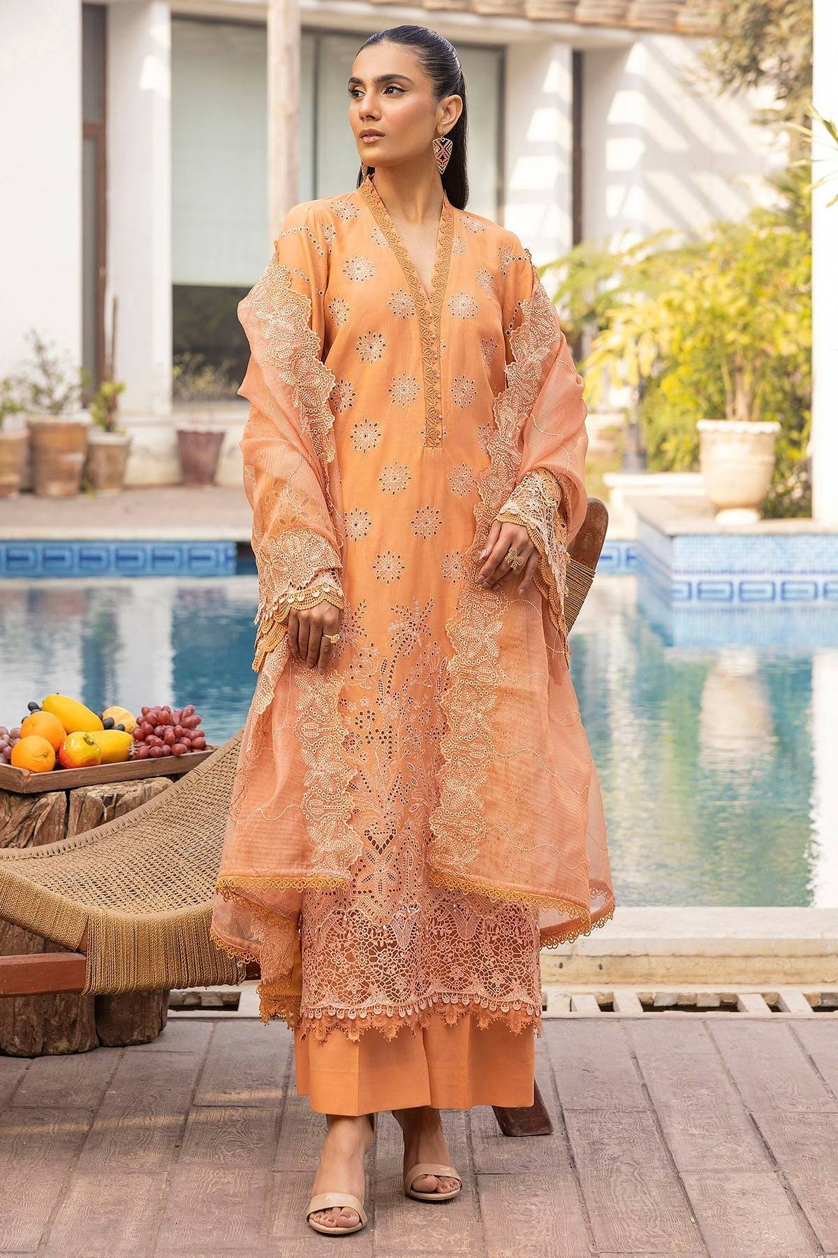 Motifz | Premium Lawn 25 | 5315-CORINNE by Maria Faisal - Registered Vendor of : Motifz - type : Ladies Clothes - 100% original wedding dresses