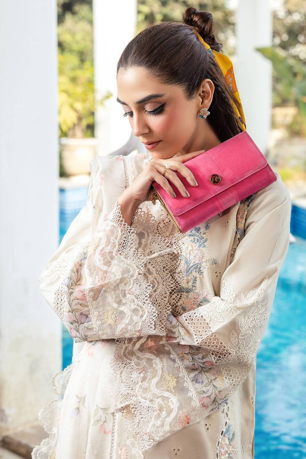 Motifz | Premium Lawn 25 | 5319-MARCELINE by Maria Faisal - Registered Vendor of : Motifz - type : Ladies Clothes - 100% original wedding dresses