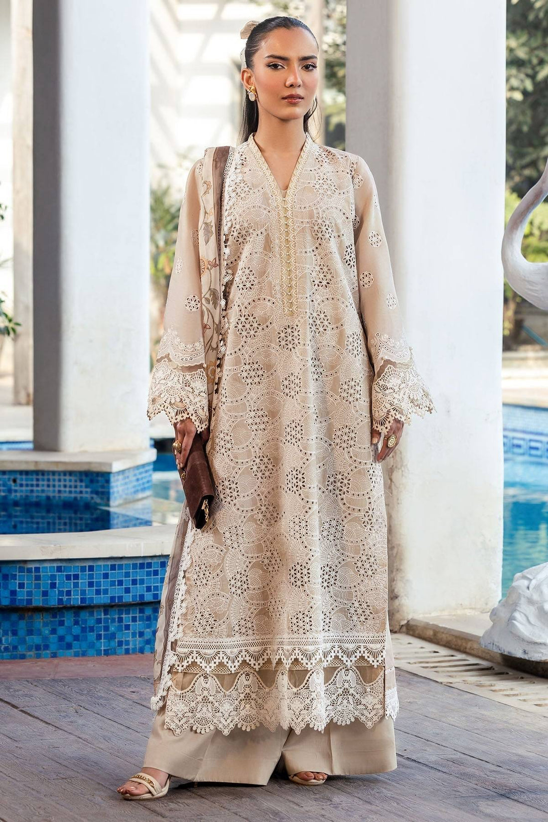Motifz | Premium Lawn 25 | 5322-DIANE by Maria Faisal - Registered Vendor of : Motifz - type : Ladies Clothes - 100% original wedding dresses