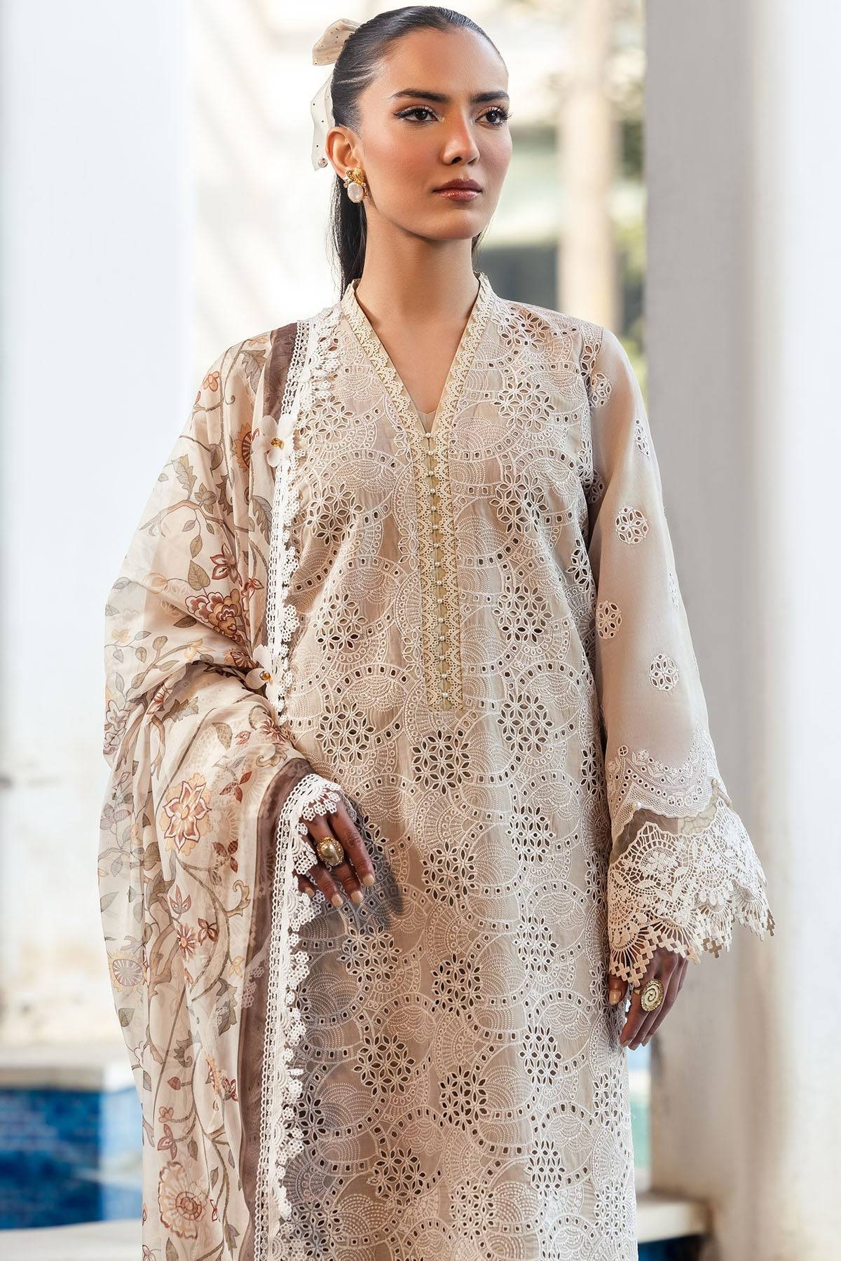 Motifz | Premium Lawn 25 | 5322-DIANE by Maria Faisal - Registered Vendor of : Motifz - type : Ladies Clothes - 100% original wedding dresses