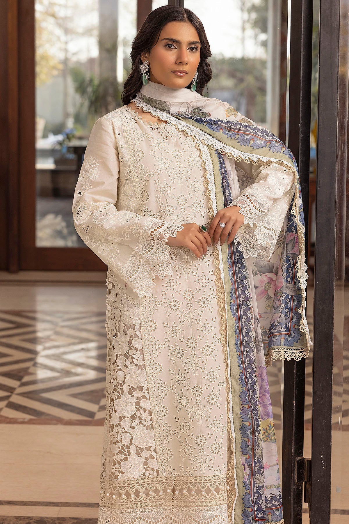 Motifz | Premium Lawn 25 | 5324-SIDONIE by Maria Faisal - Registered Vendor of : Motifz - type : Ladies Clothes - 100% original wedding dresses