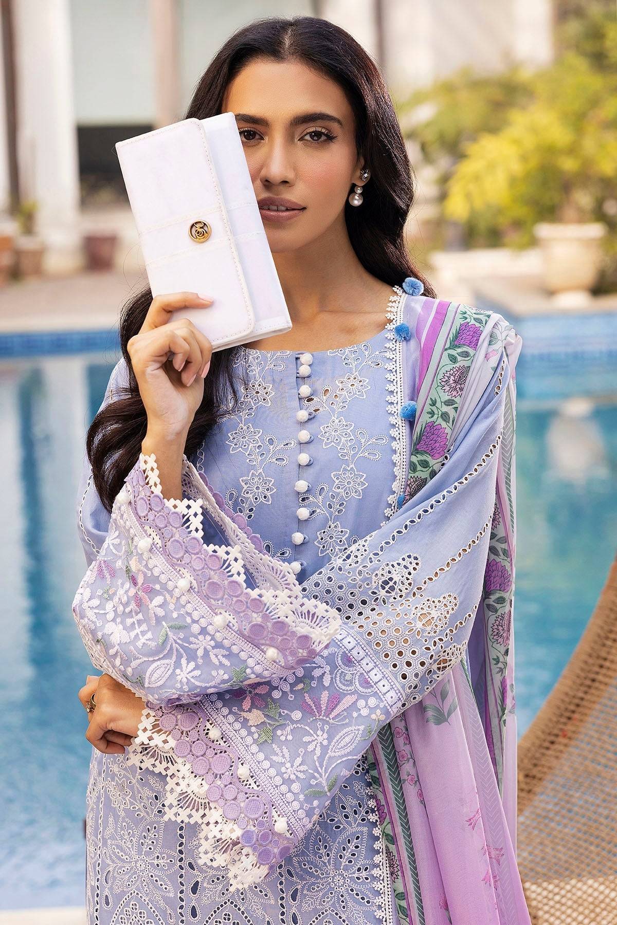 Motifz | Premium Lawn 25 | 5325-MAELYS by Maria Faisal - Registered Vendor of : Motifz - type : Ladies Clothes - 100% original wedding dresses
