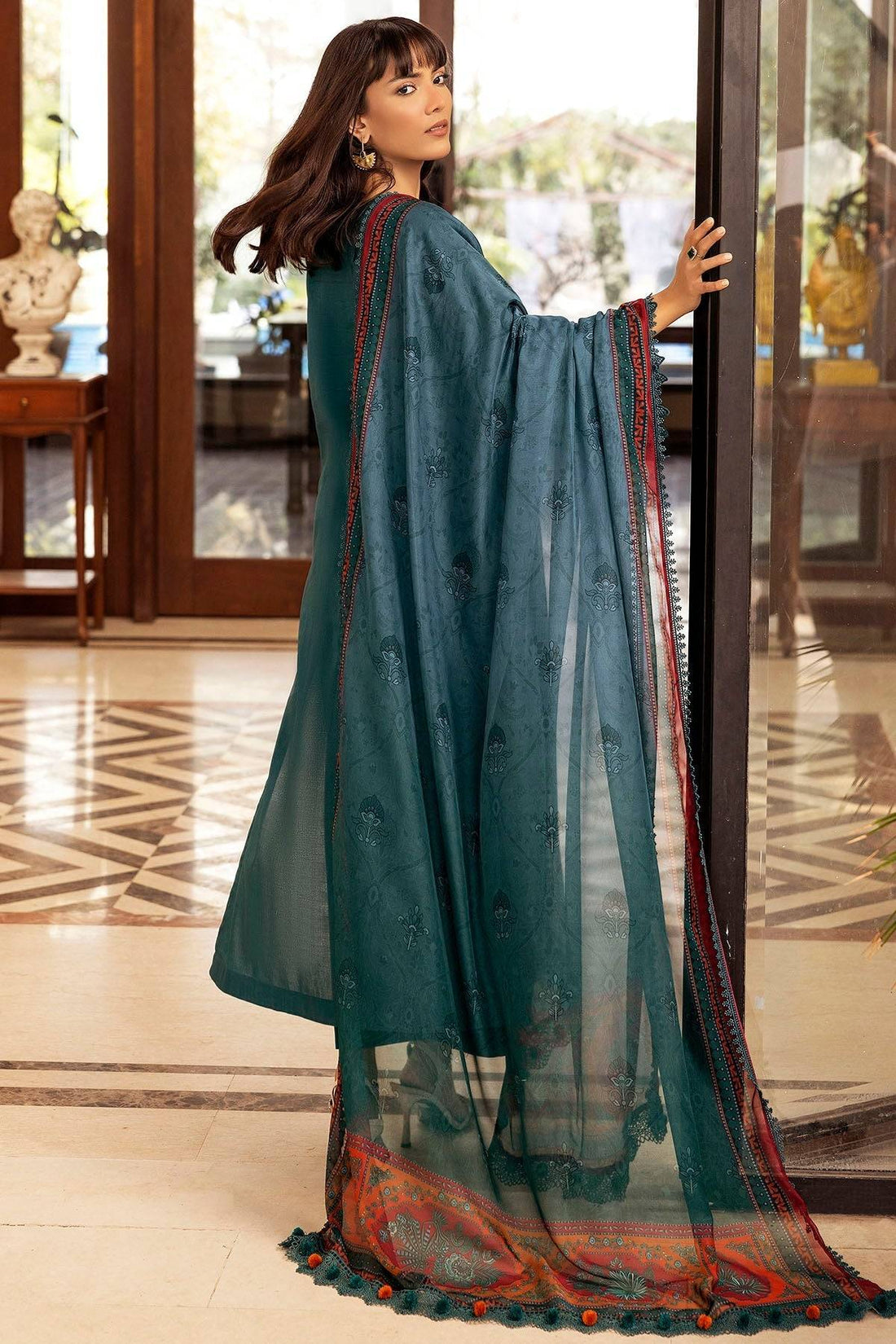 Motifz | Premium Lawn 25 | 5327-PERCY by Maria Faisal - Registered Vendor of : Motifz - type : Ladies Clothes - 100% original wedding dresses