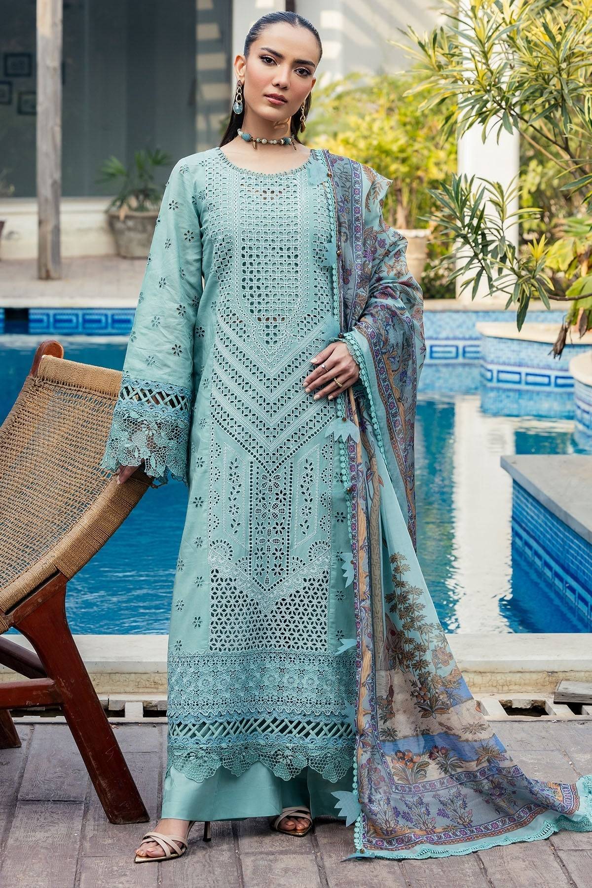 Motifz | Premium Lawn 25 | 5328-ISABEAU by Maria Faisal - Registered Vendor of : Motifz - type : Ladies Clothes - 100% original wedding dresses