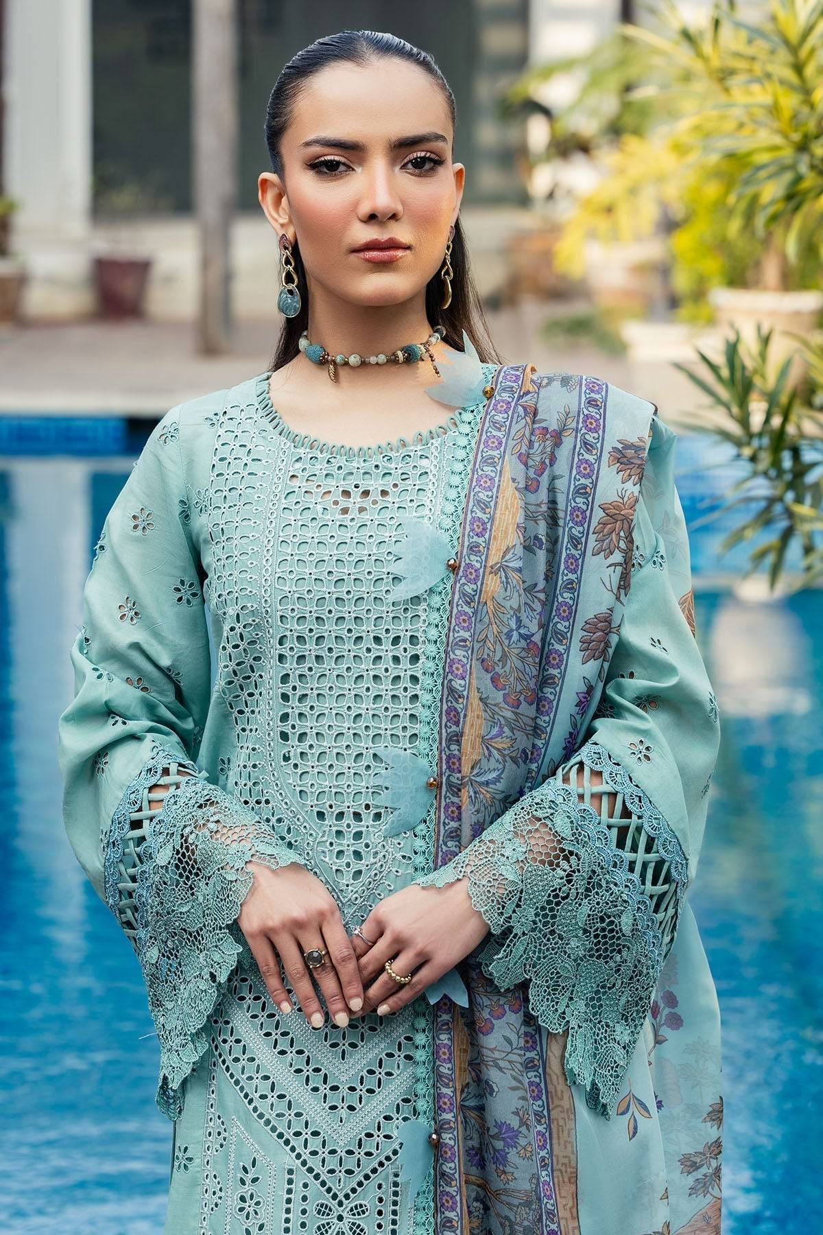 Motifz | Premium Lawn 25 | 5328-ISABEAU by Maria Faisal - Registered Vendor of : Motifz - type : Ladies Clothes - 100% original wedding dresses