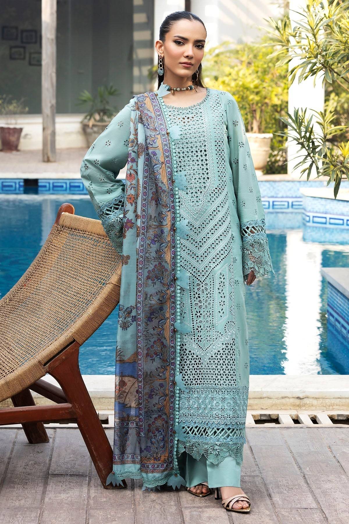 Motifz | Premium Lawn 25 | 5328-ISABEAU by Maria Faisal - Registered Vendor of : Motifz - type : Ladies Clothes - 100% original wedding dresses