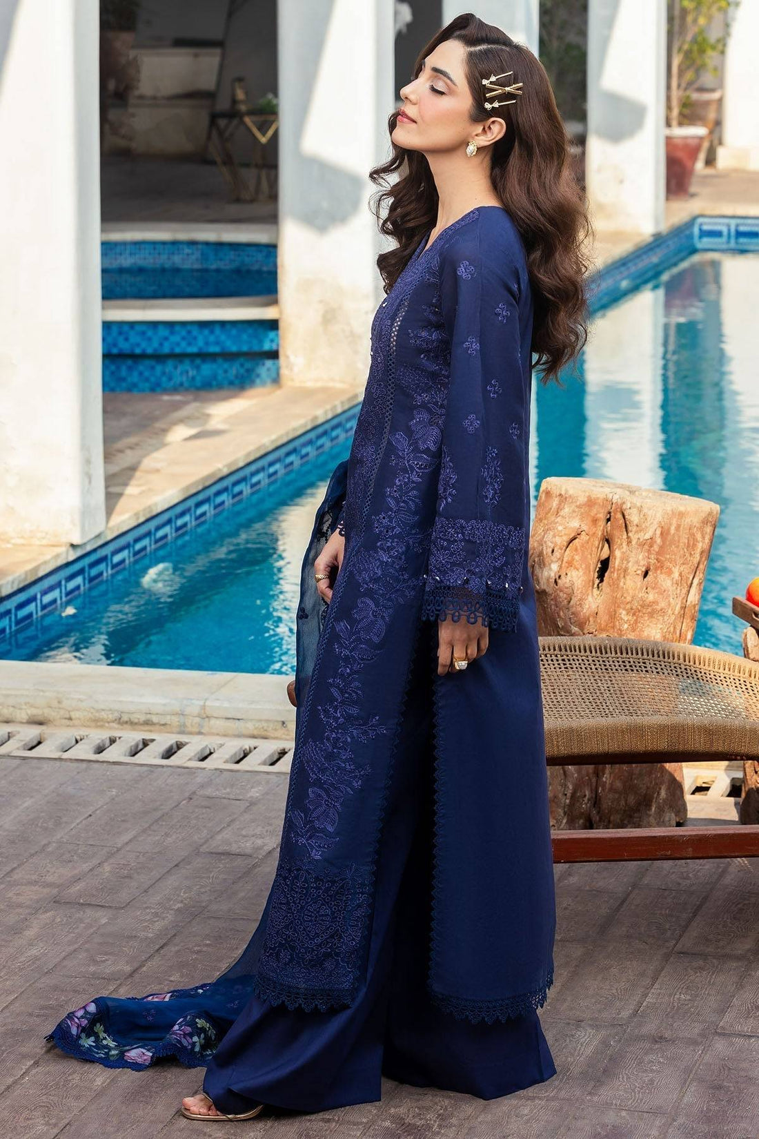 Motifz | Premium Lawn 25 | 5330-MAELYS by Maria Faisal - Registered Vendor of : Motifz - type : Ladies Clothes - 100% original wedding dresses