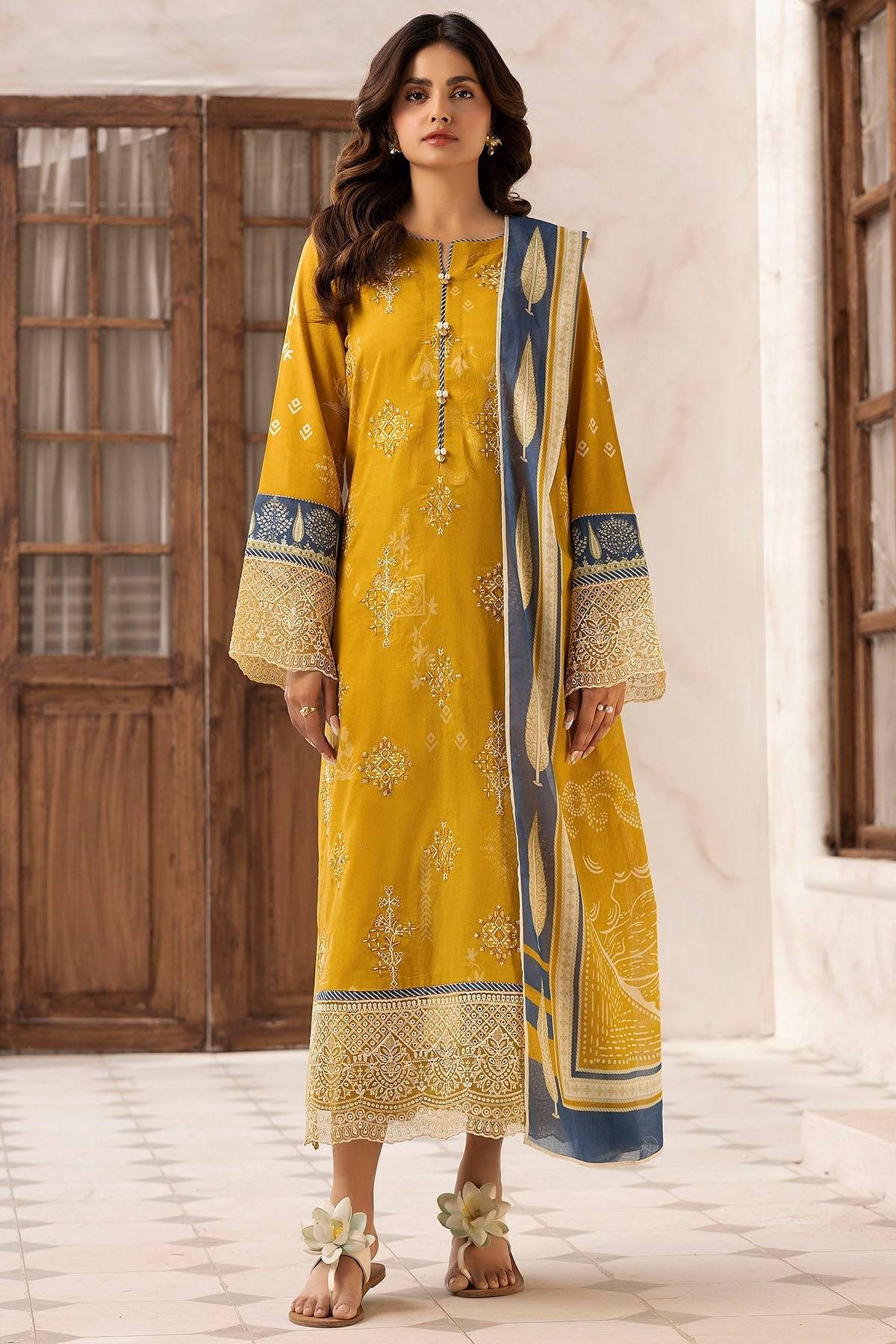 Motifz | Umang Lawn | 5416-USWA by Maria Faisal - Registered Vendor of : Motifz - type : Ladies Clothes - 100% original wedding dresses