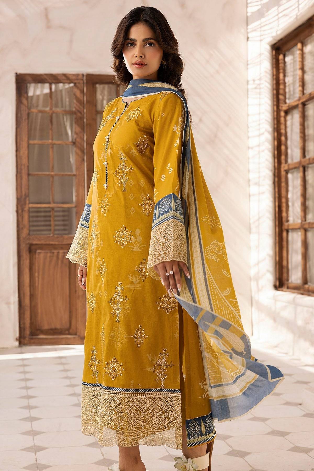 Motifz | Umang Lawn | 5416-USWA by Maria Faisal - Registered Vendor of : Motifz - type : Ladies Clothes - 100% original wedding dresses