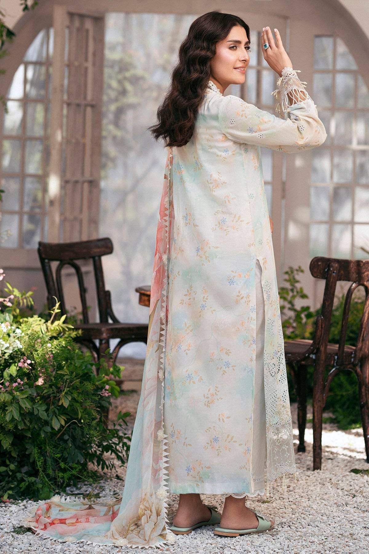 Motifz | Premium Lawn 25 | 5423-DAISY by Maria Faisal - Registered Vendor of : Motifz - type : Ladies Clothes - 100% original wedding dresses