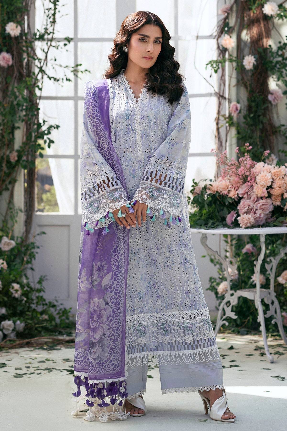 Motifz | Premium Lawn 25 | 5424-VALERIE by Maria Faisal - Registered Vendor of : Motifz - type : Ladies Clothes - 100% original wedding dresses