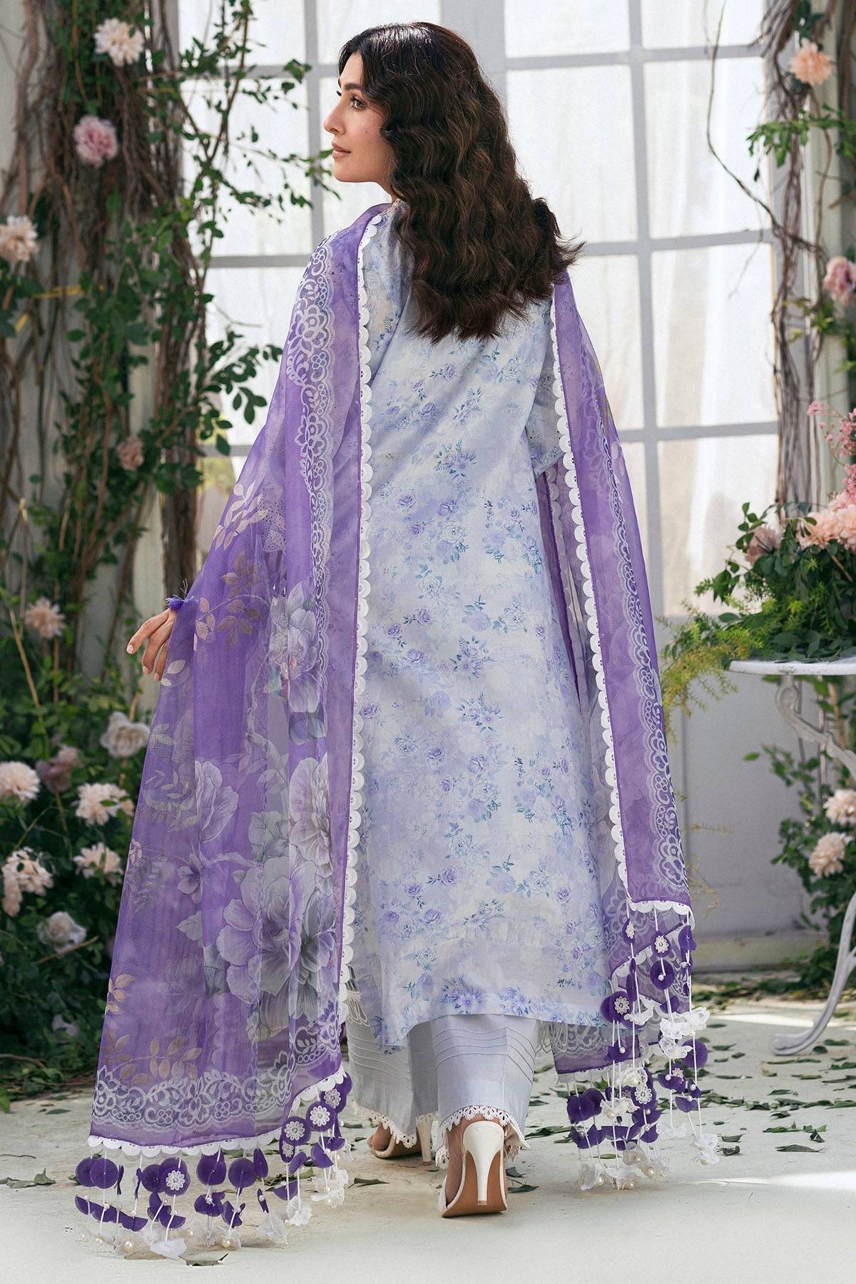 Motifz | Premium Lawn 25 | 5424-VALERIE by Maria Faisal - Registered Vendor of : Motifz - type : Ladies Clothes - 100% original wedding dresses