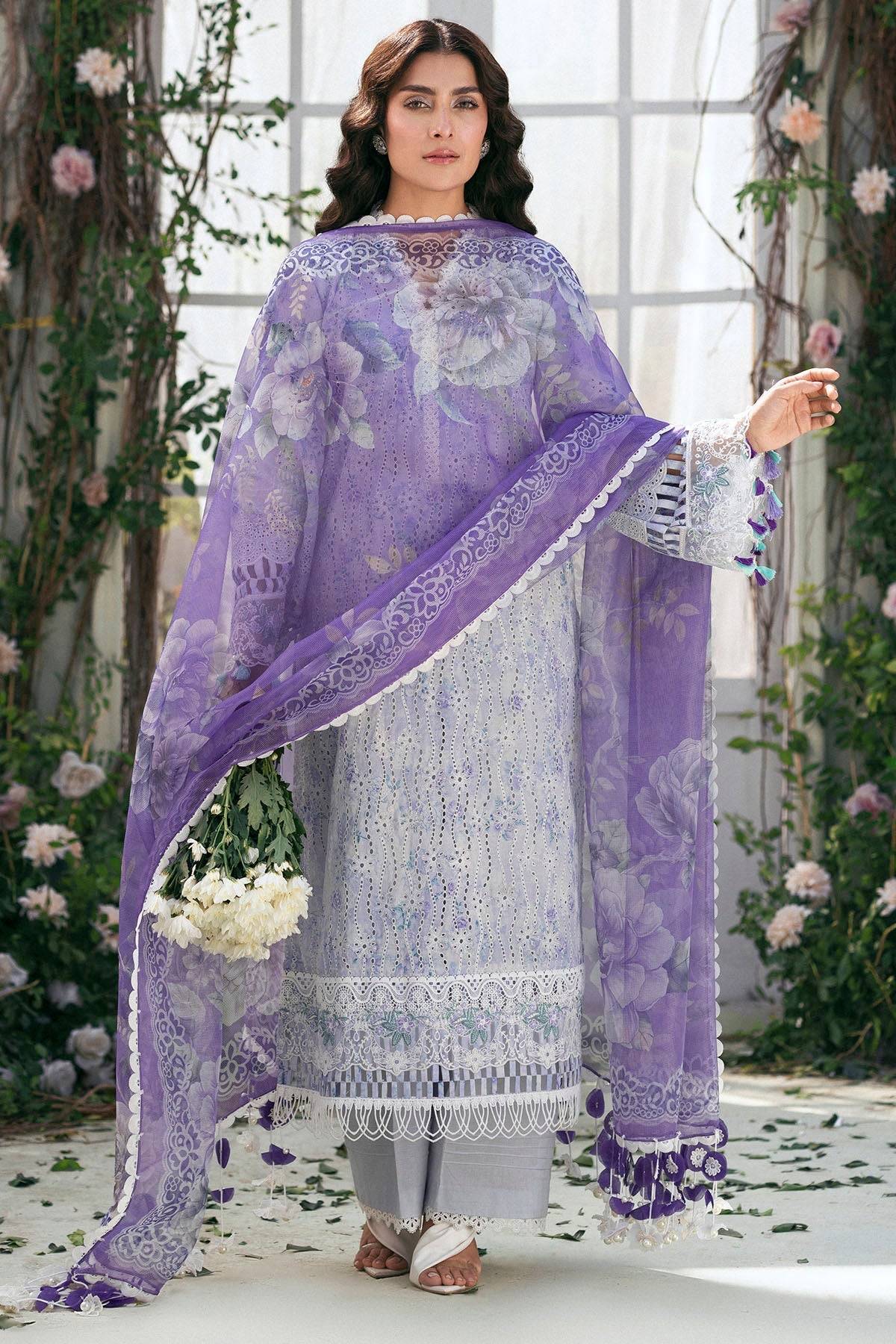 Motifz | Premium Lawn 25 | 5424-VALERIE by Maria Faisal - Registered Vendor of : Motifz - type : Ladies Clothes - 100% original wedding dresses