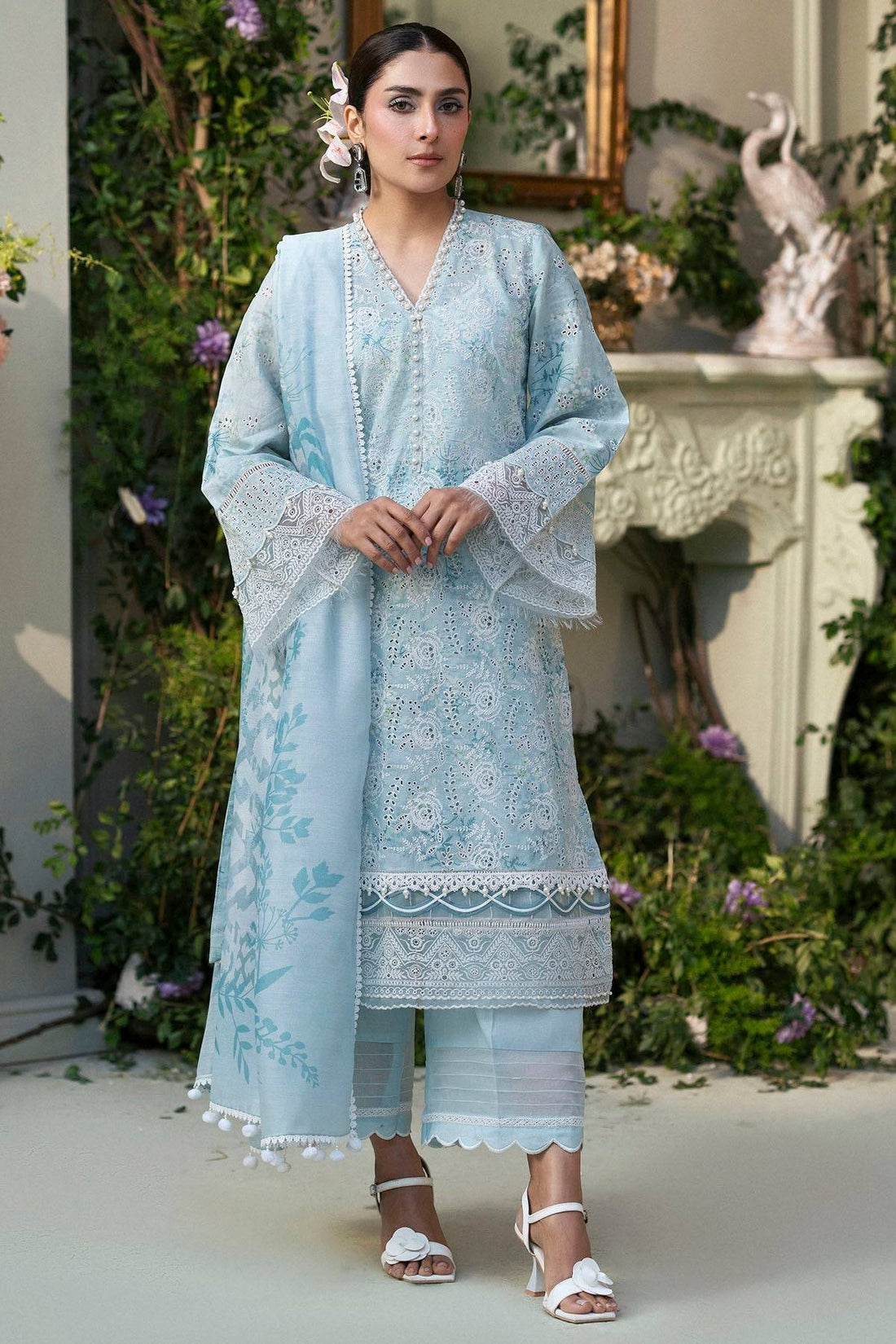 Motifz | Premium Lawn 25 | 5425-LAVENDER by Maria Faisal - Registered Vendor of : Motifz - type : Ladies Clothes - 100% original wedding dresses