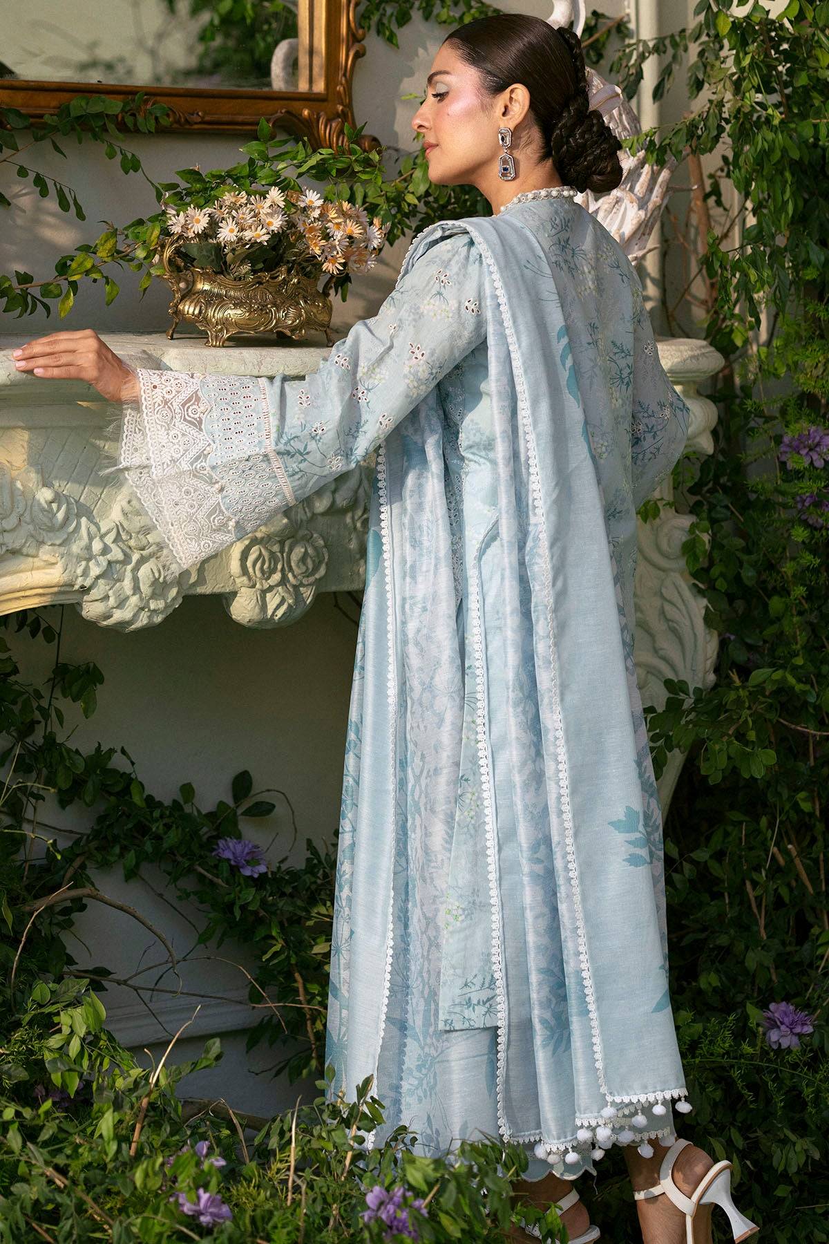 Motifz | Premium Lawn 25 | 5425-LAVENDER by Maria Faisal - Registered Vendor of : Motifz - type : Ladies Clothes - 100% original wedding dresses