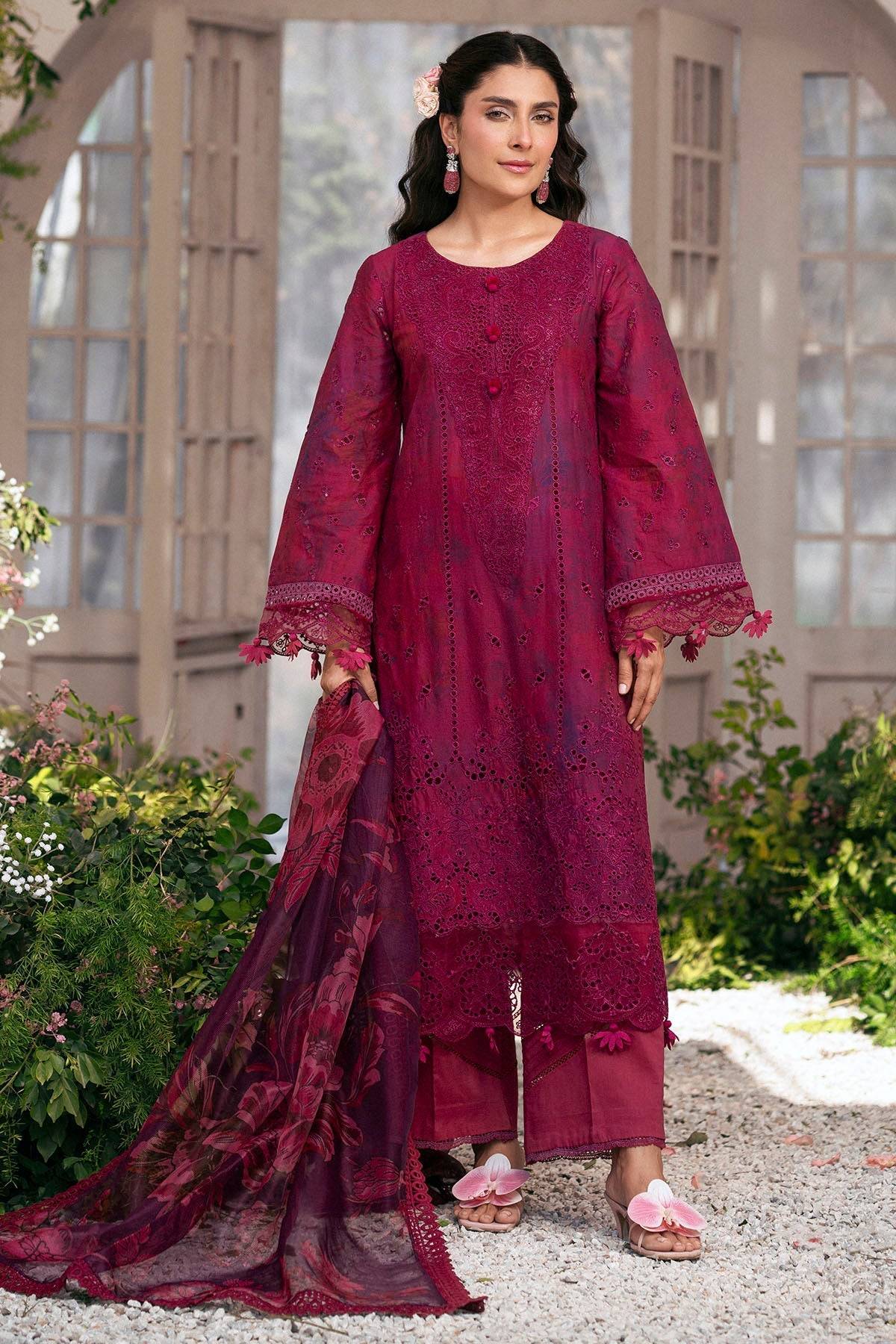 Motifz | Premium Lawn 25 | 5426-VALERIE by Maria Faisal - Registered Vendor of : Motifz - type : Ladies Clothes - 100% original wedding dresses