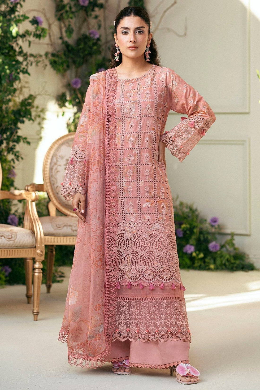 Motifz | Premium Lawn 25 | 5427-LOTUS by Maria Faisal - Registered Vendor of : Motifz - type : Ladies Clothes - 100% original wedding dresses