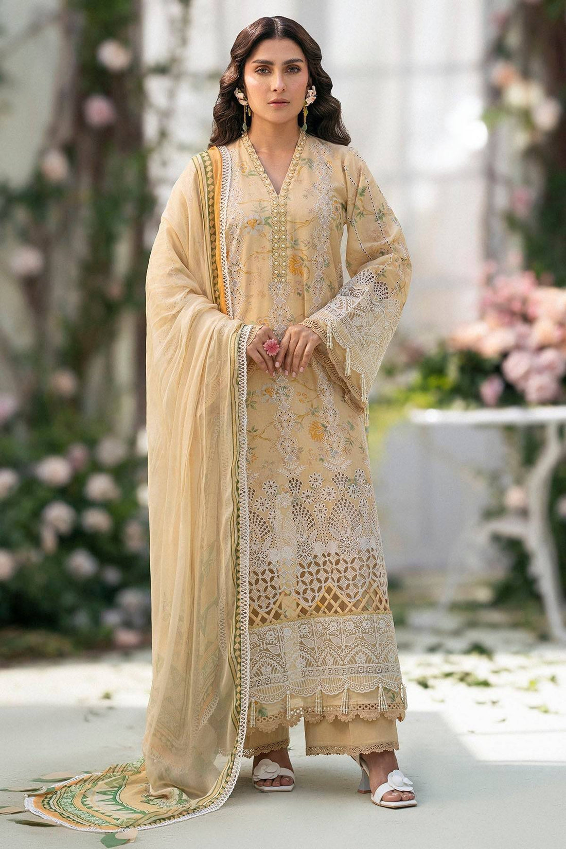 Motifz | Premium Lawn 25 | 5429-ORCHID by Maria Faisal - Registered Vendor of : Motifz - type : Ladies Clothes - 100% original wedding dresses