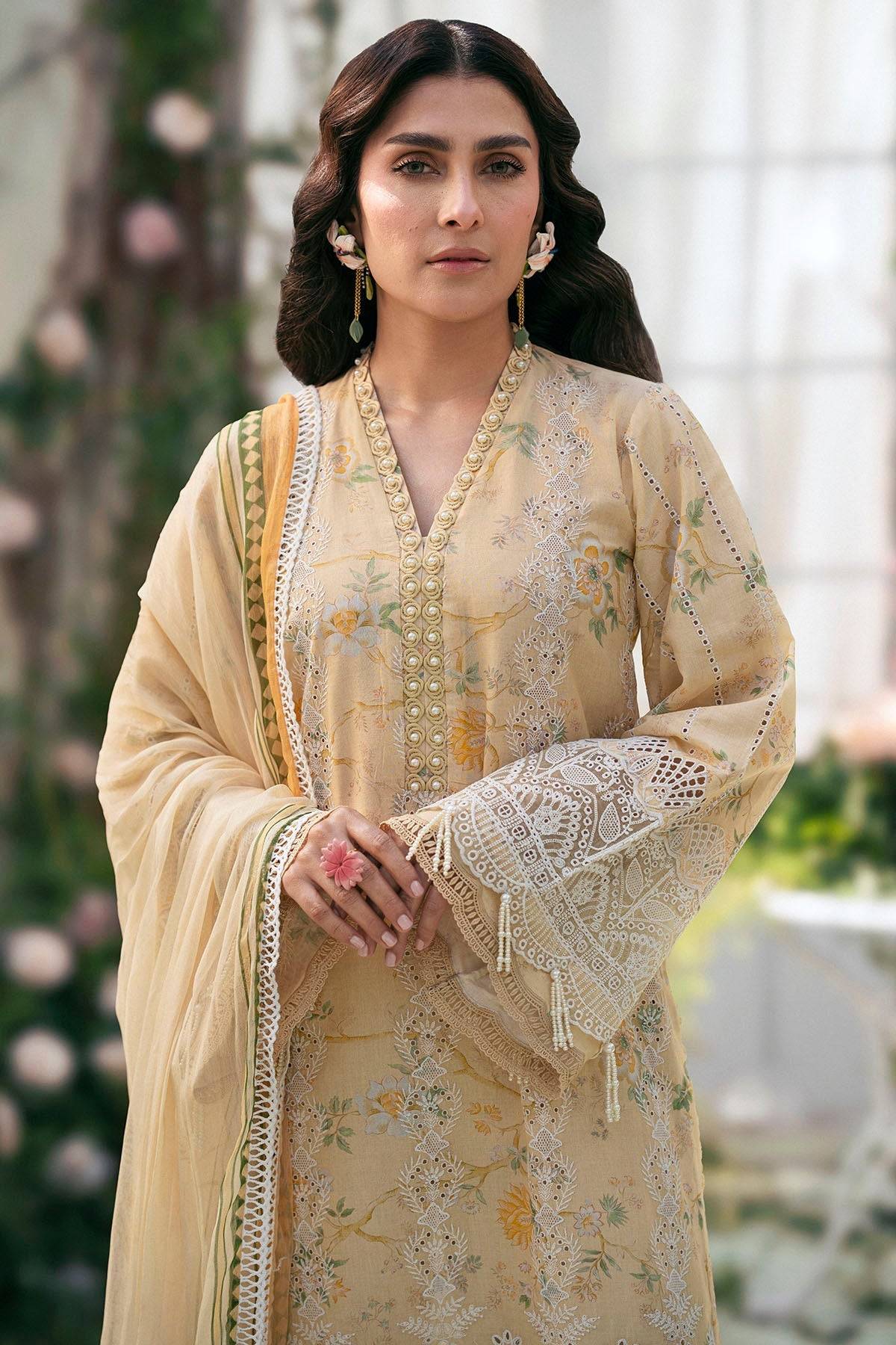 Motifz | Premium Lawn 25 | 5429-ORCHID by Maria Faisal - Registered Vendor of : Motifz - type : Ladies Clothes - 100% original wedding dresses