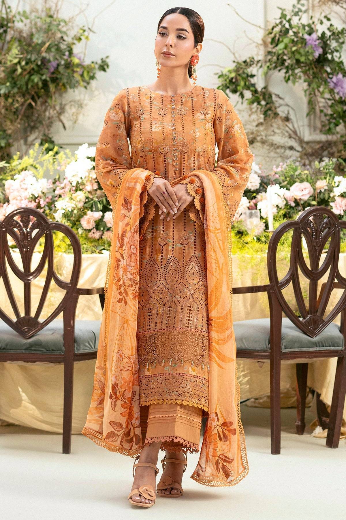 Motifz | Premium Lawn 25 | 5431-BLUEBEELL by Maria Faisal - Registered Vendor of : Motifz - type : Ladies Clothes - 100% original wedding dresses