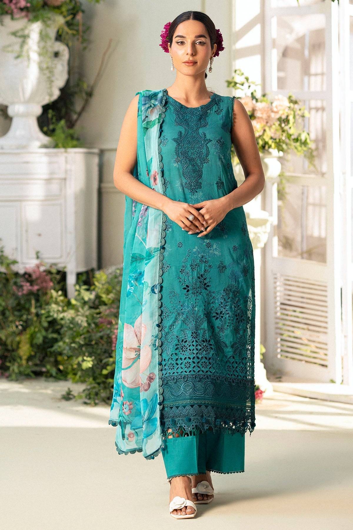 Motifz | Premium Lawn 25 | 5432-MARIGOLD by Maria Faisal - Registered Vendor of : Motifz - type : Ladies Clothes - 100% original wedding dresses