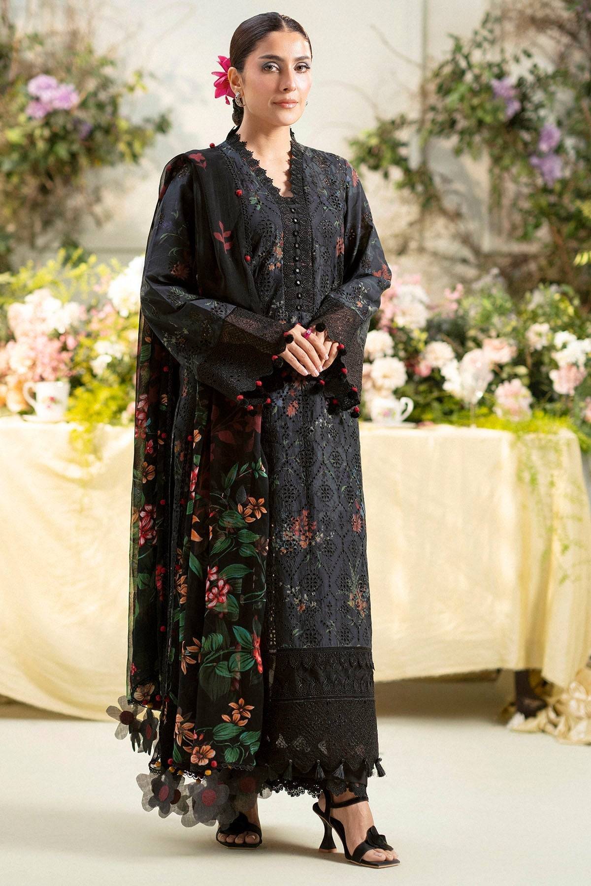 Motifz | Premium Lawn 25 | 5433-JASMINE by Maria Faisal - Registered Vendor of : Motifz - type : Ladies Clothes - 100% original wedding dresses