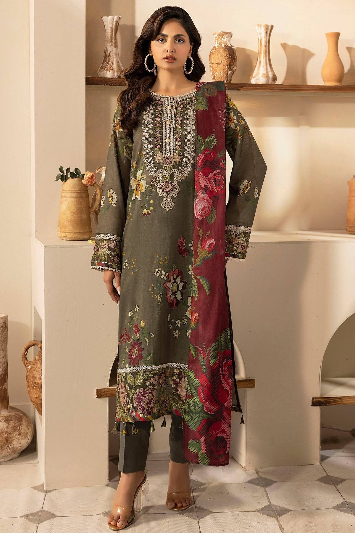 Motifz | Umang Lawn | 5470-NANCY by Maria Faisal - Registered Vendor of : Motifz - type : Ladies Clothes - 100% original wedding dresses