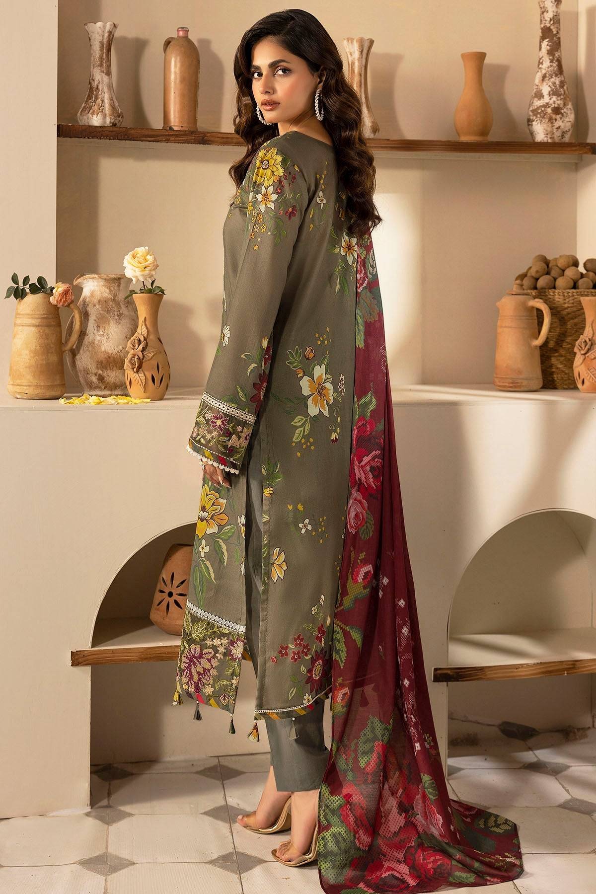 Motifz | Umang Lawn | 5470-NANCY by Maria Faisal - Registered Vendor of : Motifz - type : Ladies Clothes - 100% original wedding dresses