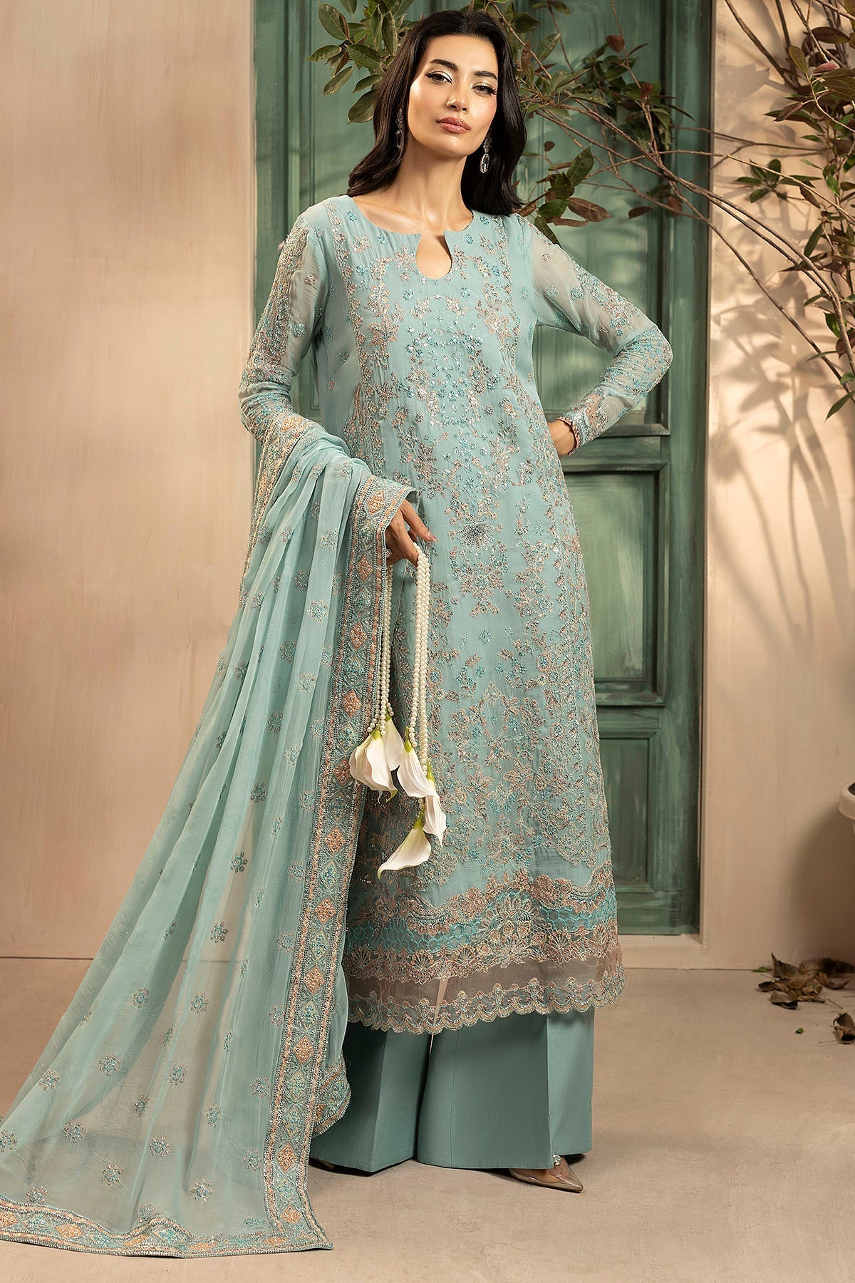 Motifz | Luxury Formal | 5574-FLORA - Ladies Clothes - Maria Faisal