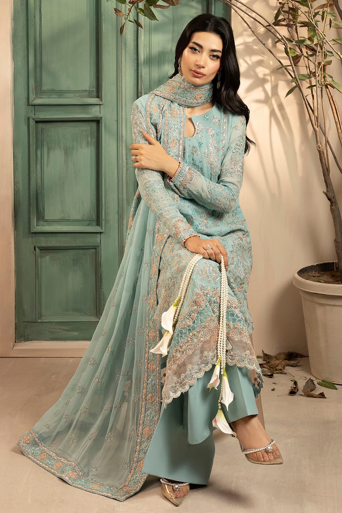 Motifz | Luxury Formal | 5574-FLORA - Ladies Clothes - Maria Faisal