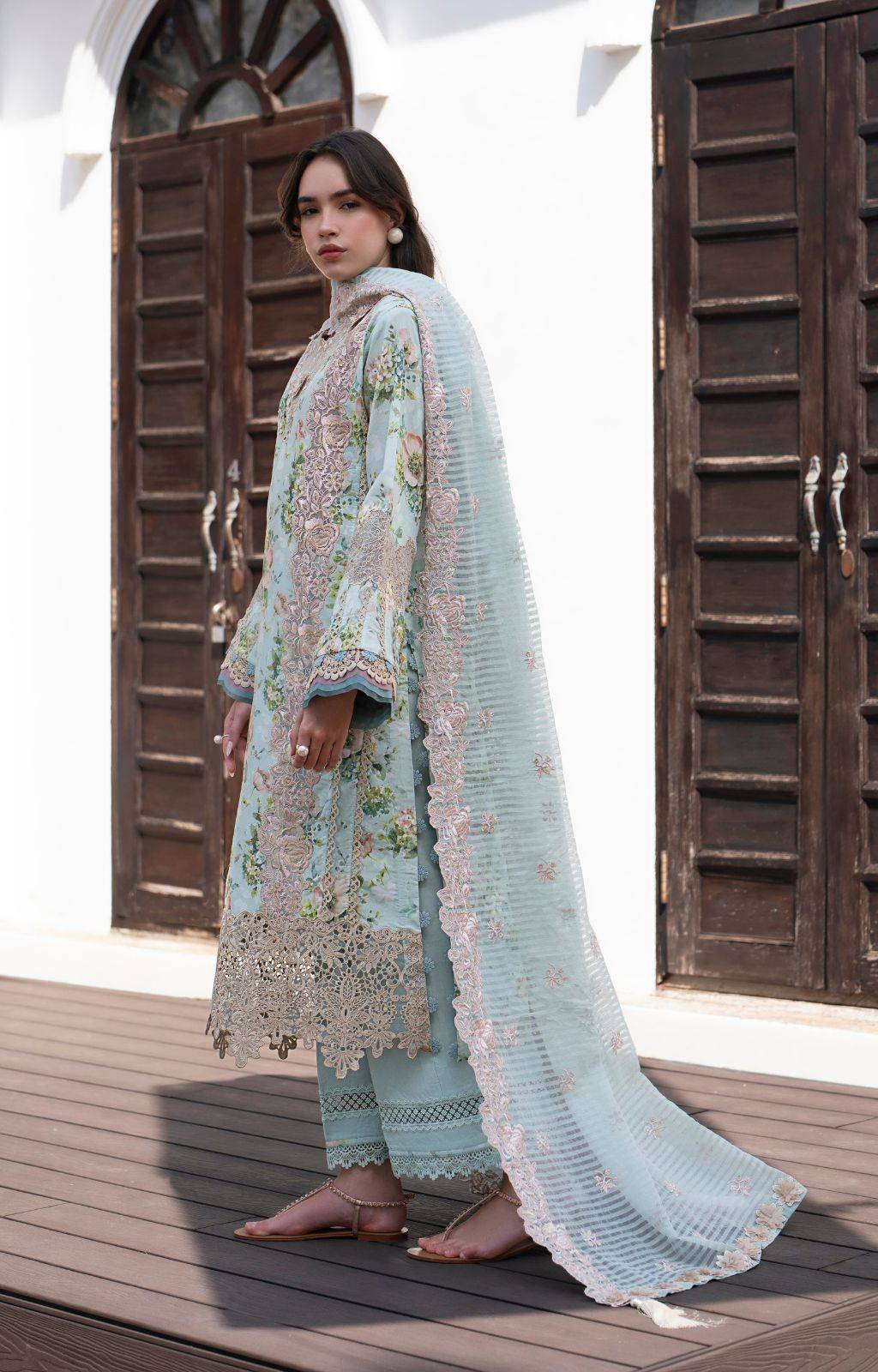 AJR Couture | Printakari Lawn 25 | Myrtle by Maria Faisal - Registered Vendor of : AJR Couture - type : Ladies Clothes - 100% original wedding dresses