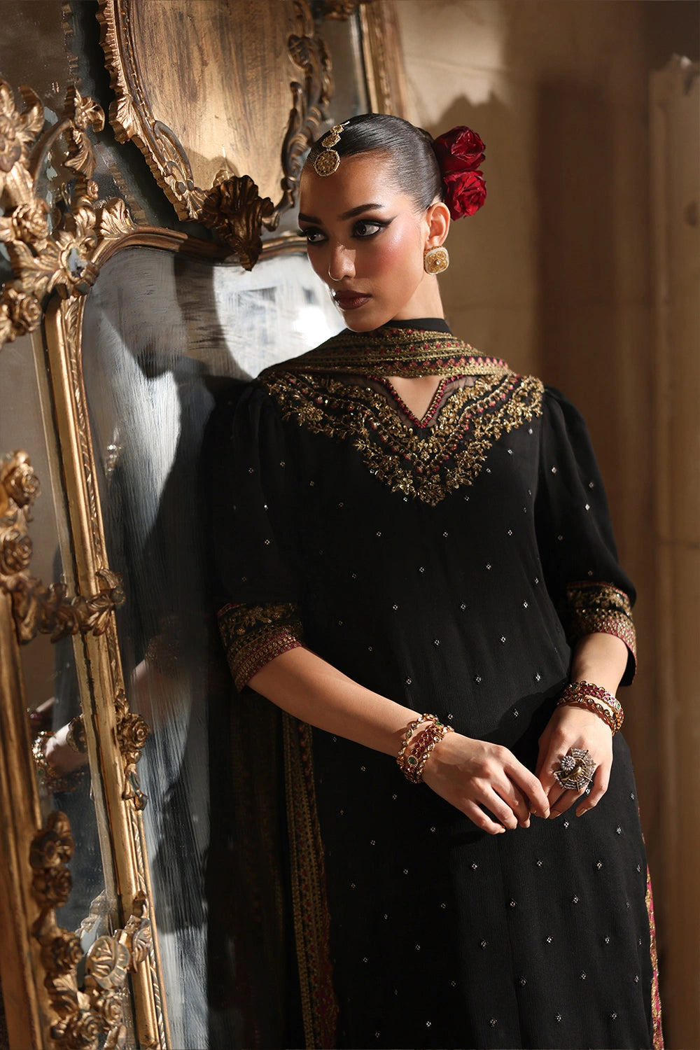 Azure | Luxe Formals | Mystere - Formal Dress - available at Maria Faisal in UK and USA.