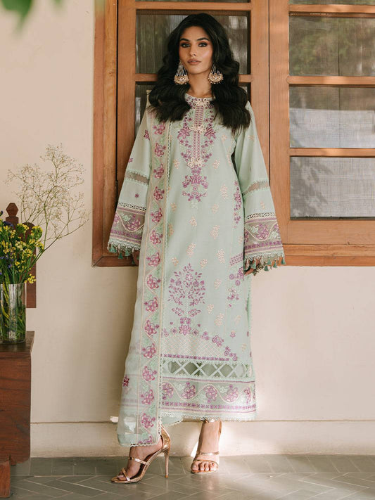 Mahnur | Shanaya Luxury Lawn 25 | Hooriya by Maria Faisal - Registered Vendor of : Mahnur - type : Ladies Clothes - 100% original wedding dresses