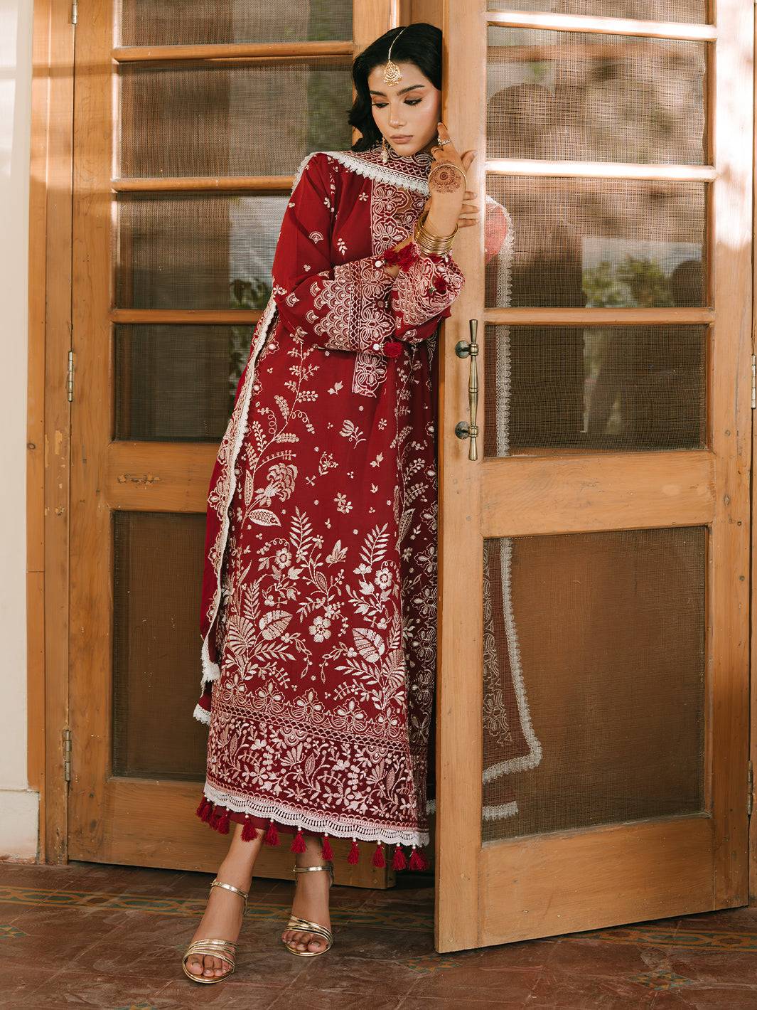 Mahnur | Shanaya Luxury Lawn 25 | Mehrosh by Maria Faisal - Registered Vendor of : Mahnur - type : Ladies Clothes - 100% original wedding dresses
