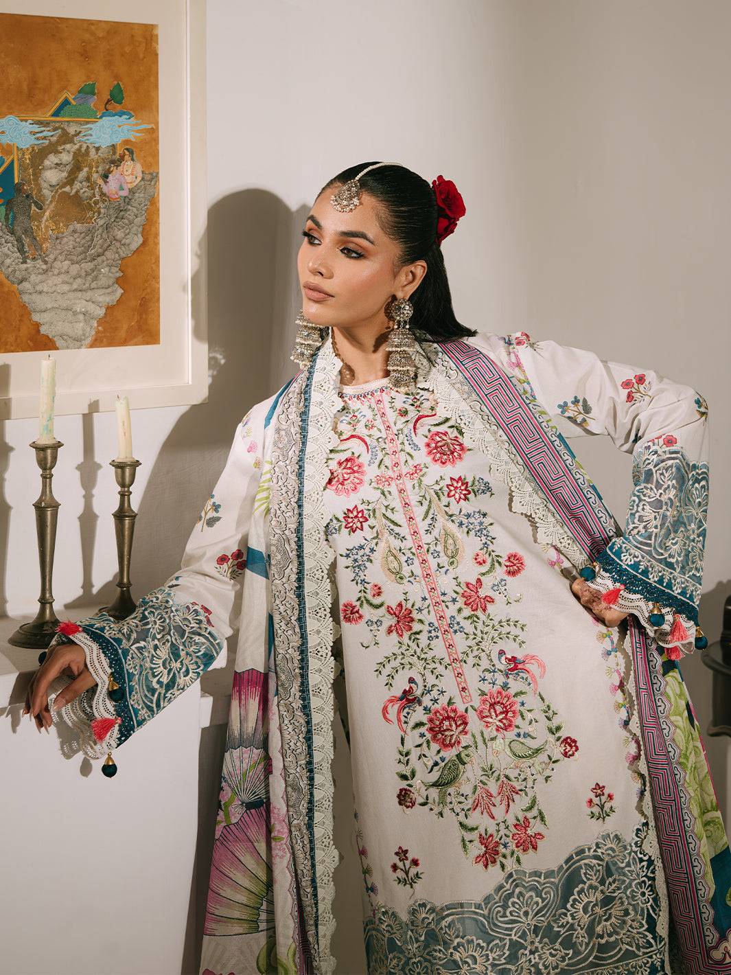 Mahnur | Shanaya Luxury Lawn 25 | Rangrez by Maria Faisal - Registered Vendor of : Mahnur - type : Ladies Clothes - 100% original wedding dresses