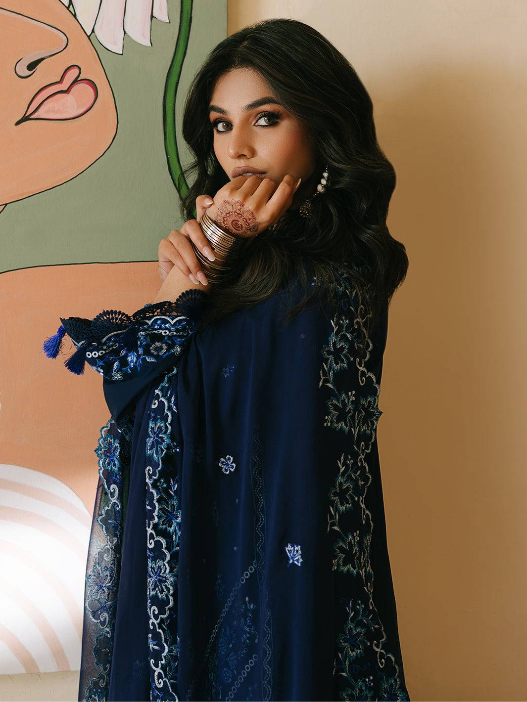 Mahnur | Shanaya Luxury Lawn 25 | Shahmina by Maria Faisal - Registered Vendor of : Mahnur - type : Ladies Clothes - 100% original wedding dresses