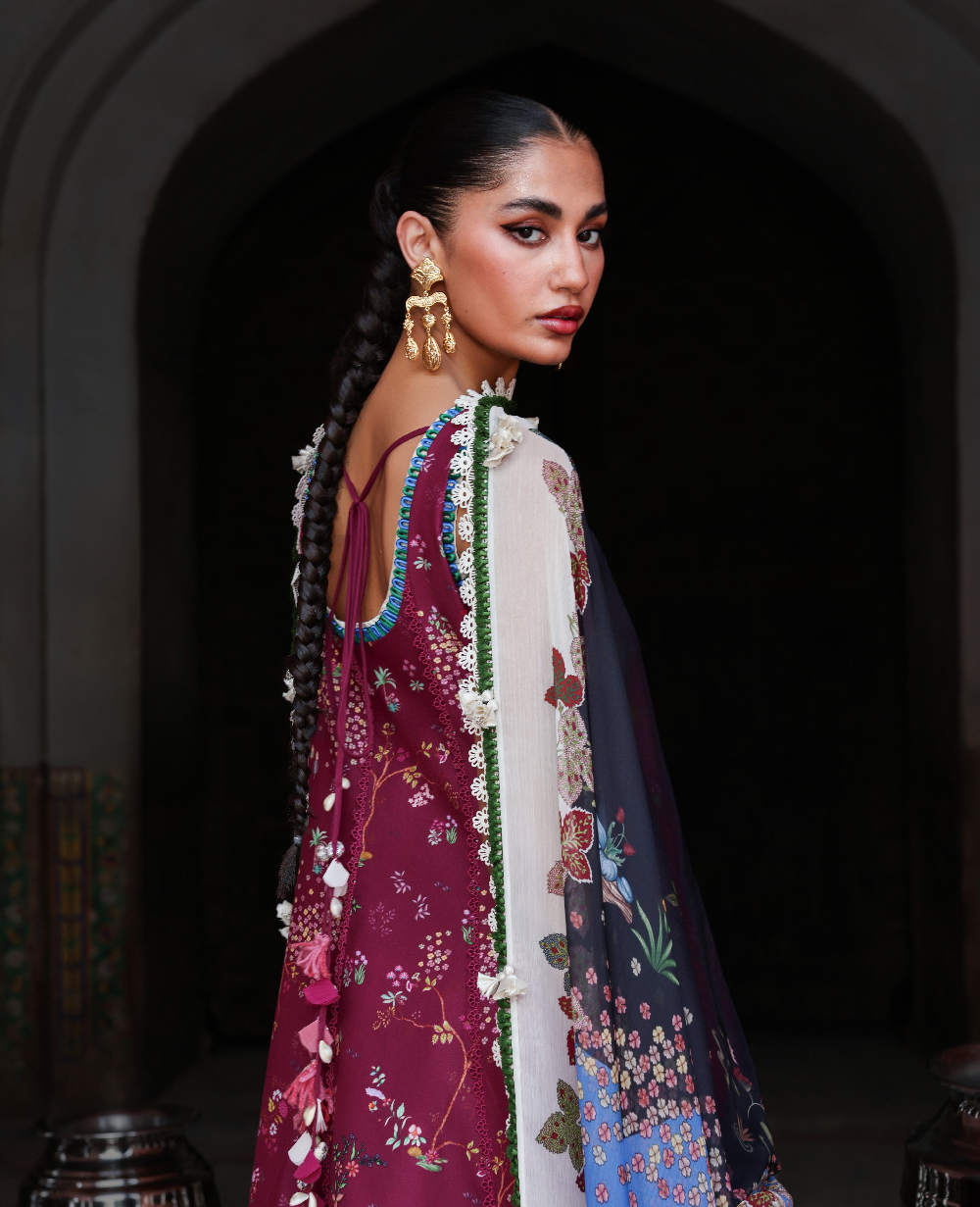 Republic Womenswear | Neoma Summer Prints 26 | Mahru - Luxury Dress - available at Maria Faisal in UK and USA.