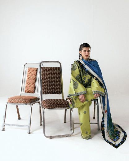 Jugnu | SS 26 Lawn | Mai - Luxury Dress - available at Maria Faisal in UK and USA.