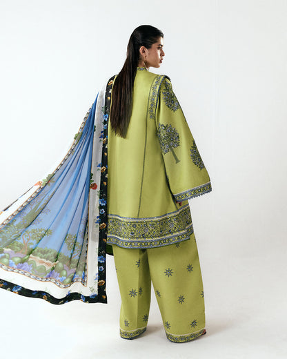 Jugnu | SS 26 Lawn | Mai - Luxury Dress - available at Maria Faisal in UK and USA.
