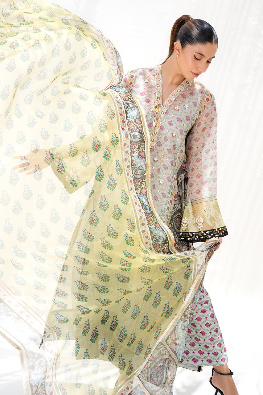 Sania Maskatiya | Summer Festive 26 | Mareeha (A) - Luxury Dress - available at Maria Faisal in UK and USA.