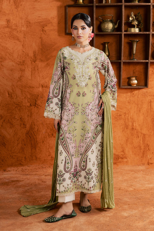 Batik | Festive Eid 26 | Margot - Luxury Dress - available at Maria Faisal in UK and USA.