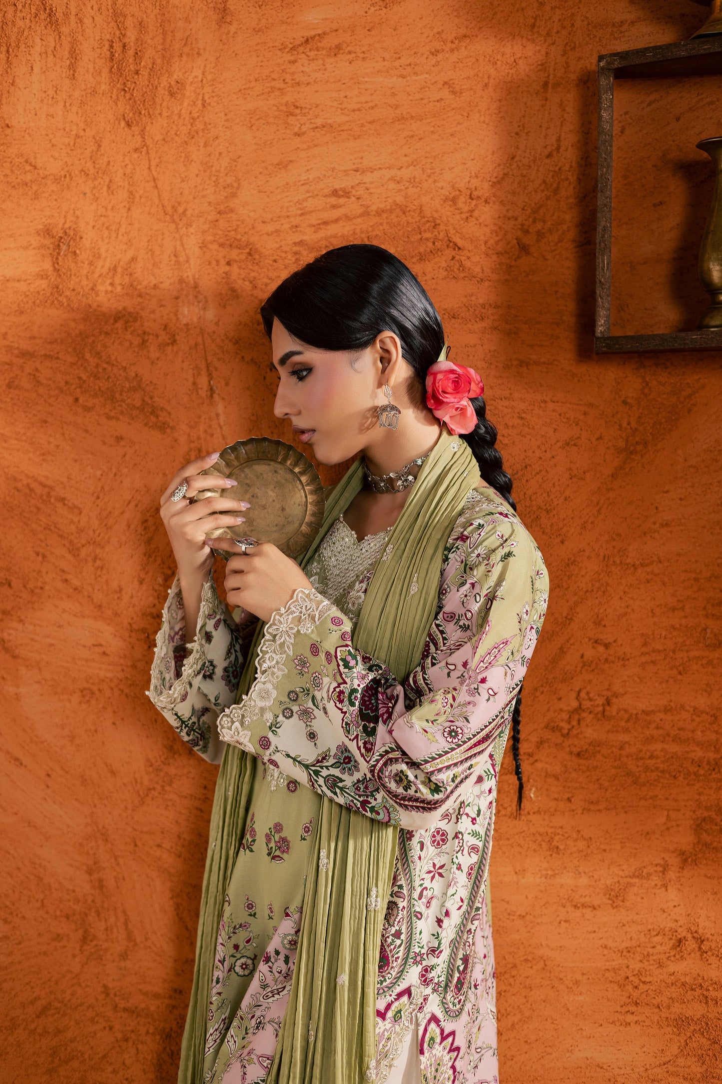Batik | Festive Eid 26 | Margot - Luxury Dress - available at Maria Faisal in UK and USA.