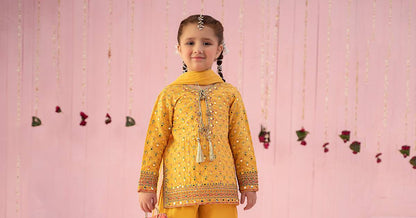 Maria B | 3 Piece Embroidered Lawn Suit | MKD-EF24-09 by Maria Faisal - Registered Vendor of : Maria B - type : Kids Clothes - 100% original wedding dresses